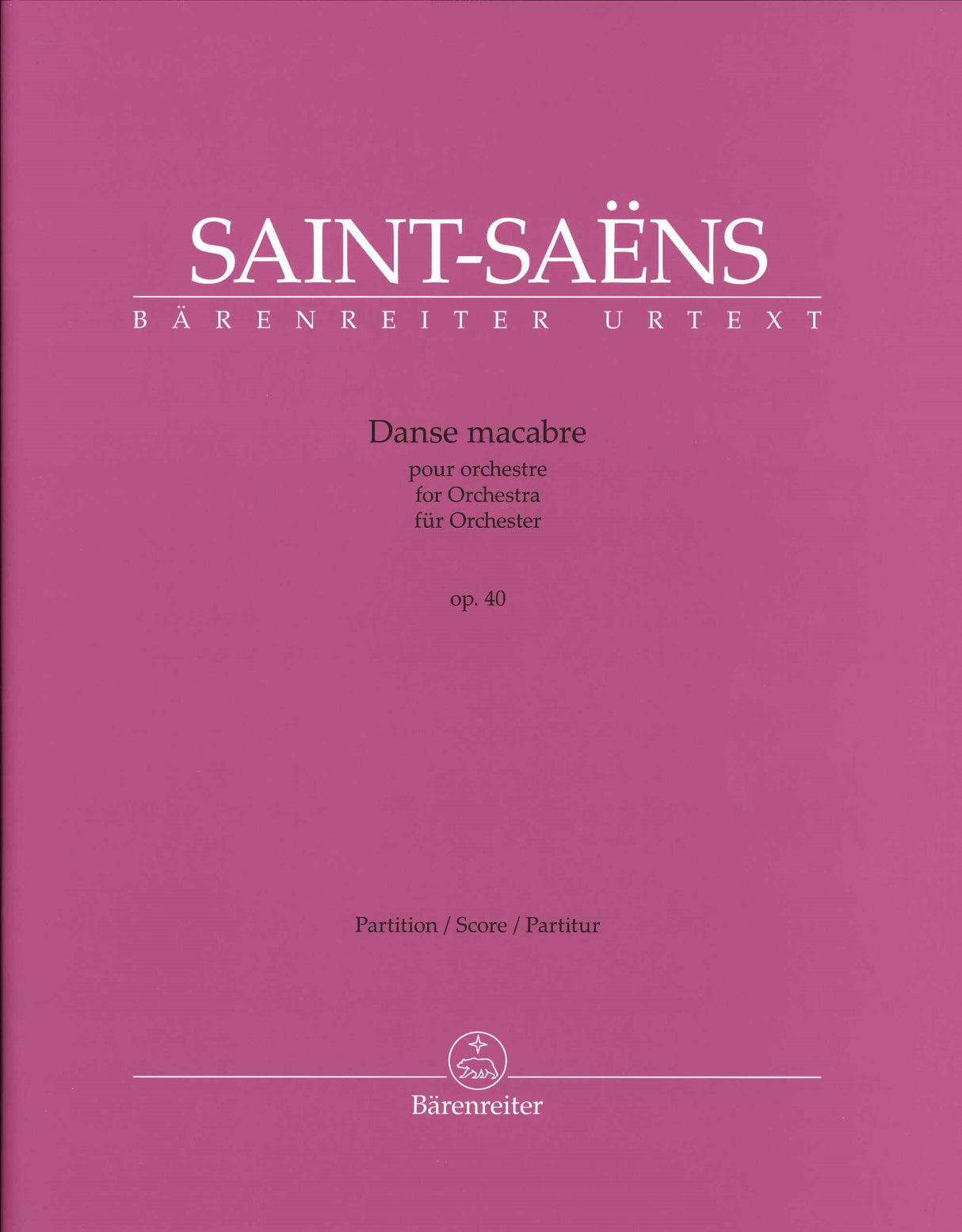 Saint-Saens, Danse macabre Full Score (Barenreiter)