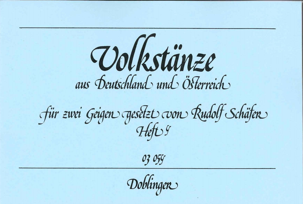 Volkstanze aus Deutschland & Osterr. 4 (Doblinger)