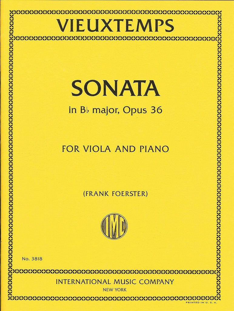 Vieuxtemps, Sonata op. 36 in Bb (IMC)