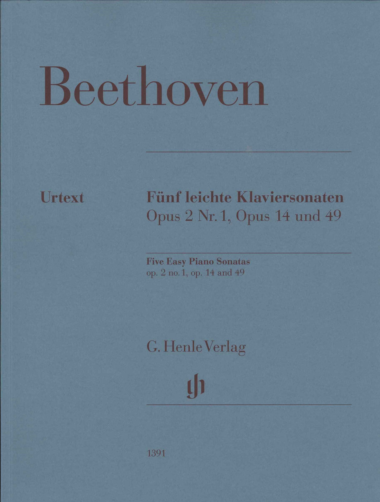 Beethoven, Easy Sonatas op. 2/1, 14, 49 (Henle)
