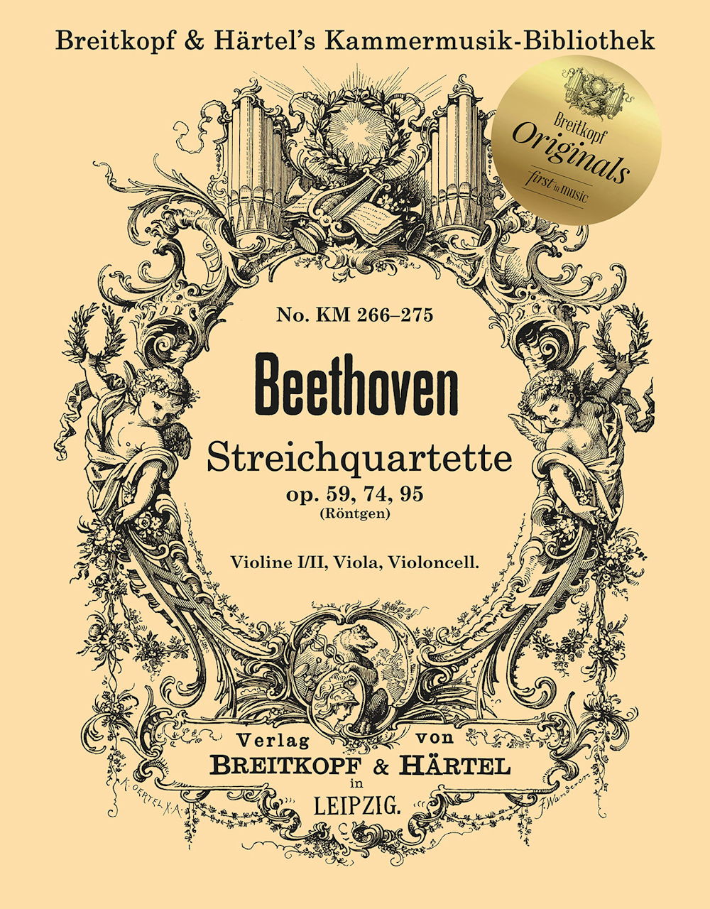 Beethoven, String Quartets op. 59-95 (Breitkopf)