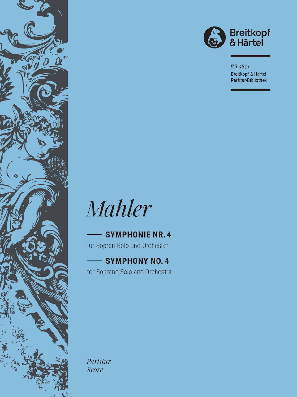 Mahler, Symphony No. 4 Full Score (paper (Breitkopf)