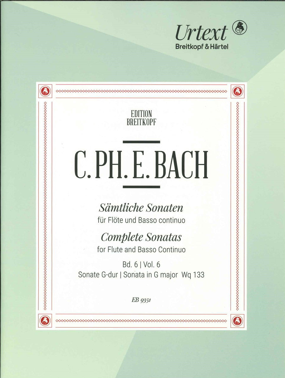 Bach,C.P.E., Sonata Wq 133 in G (Breitkopf)