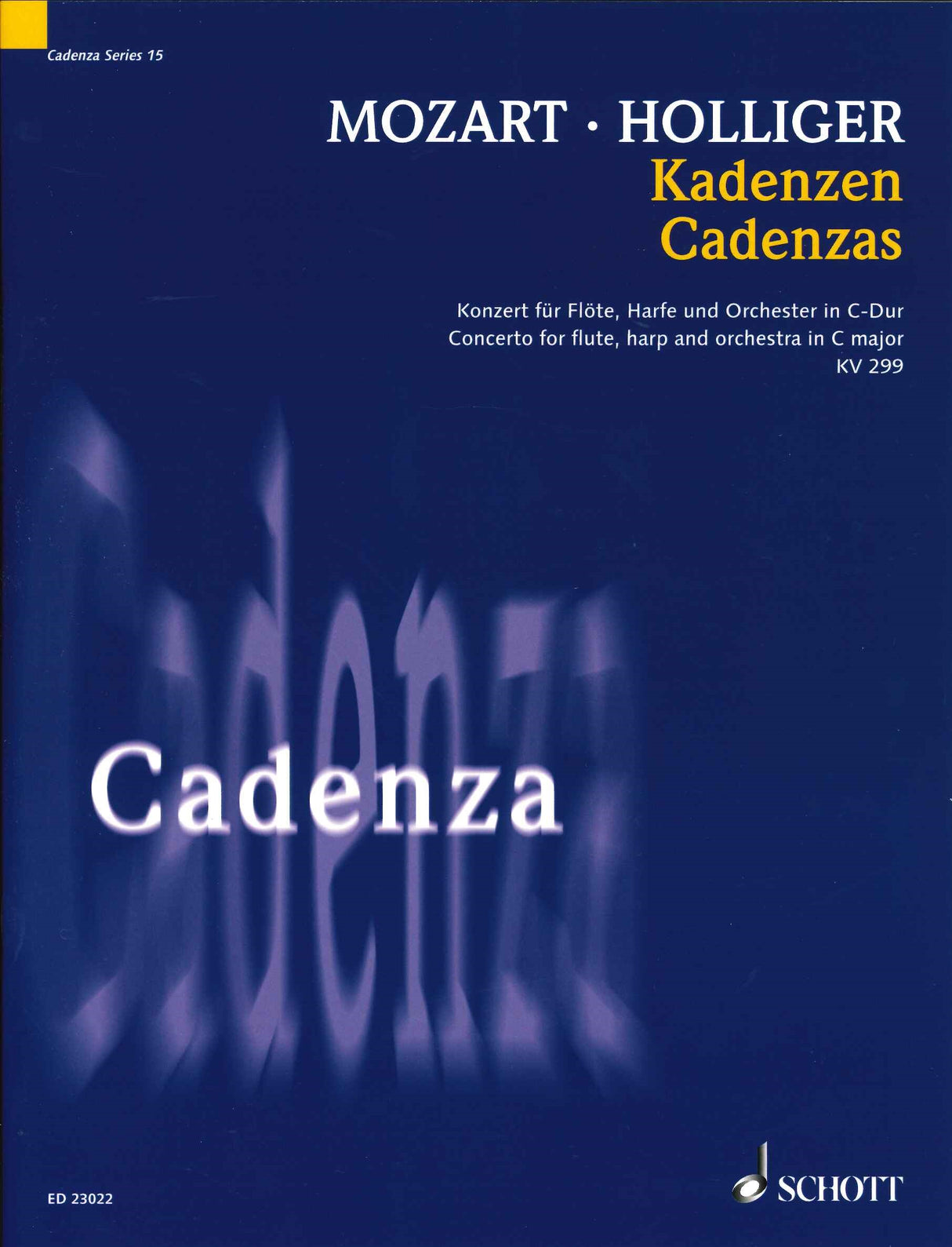Mozart, Concerto KV 299 Cadenzas (Schott)