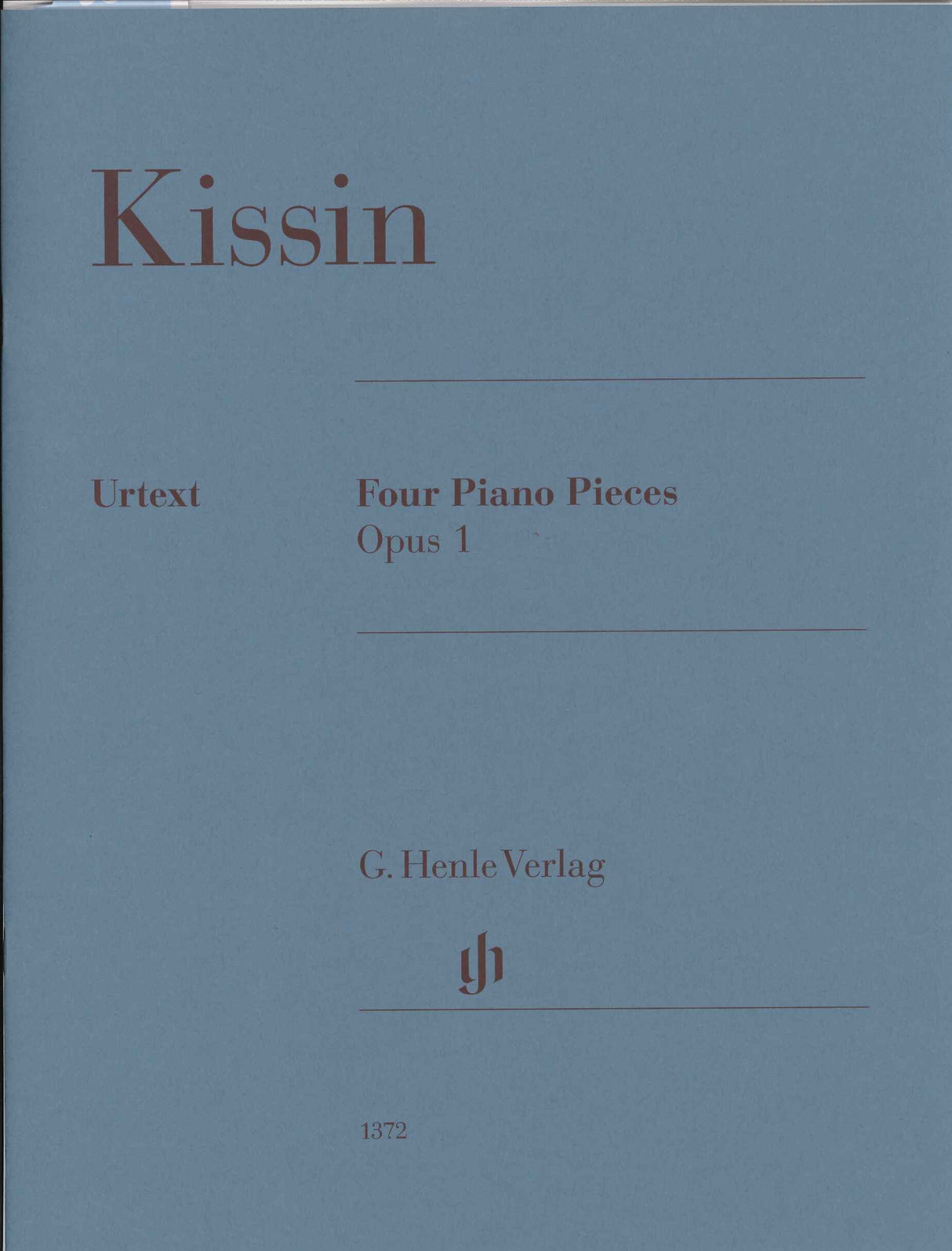 Kissin, 4 Piano Pieces op. 1 (Henle)