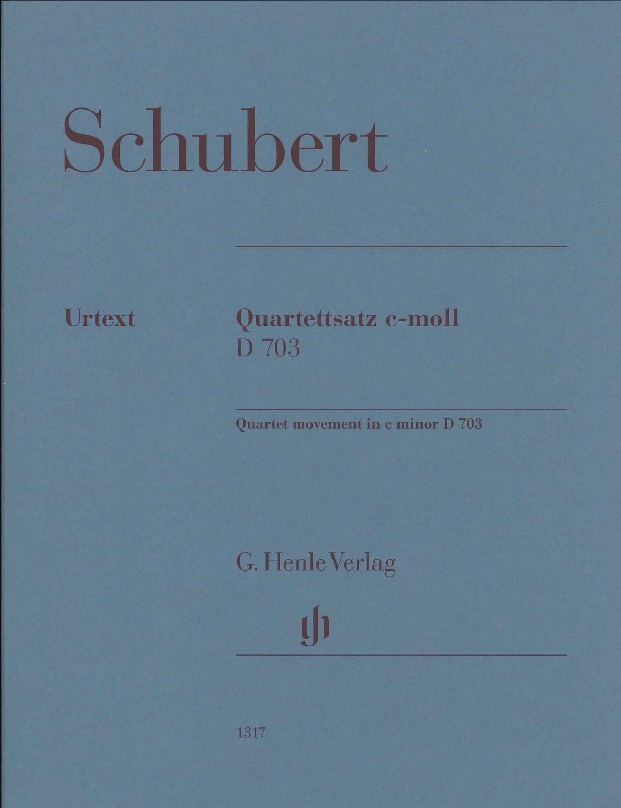 Schubert, Quartet D 703 'Quartettsatz' (Henle)