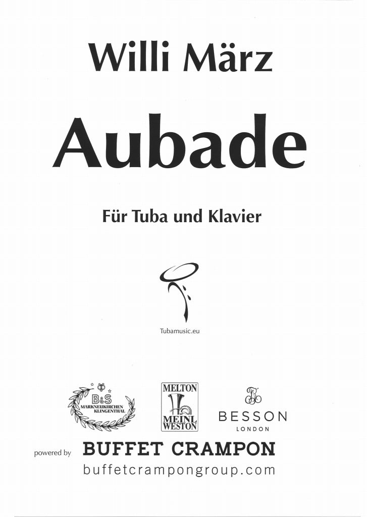 Marz, Aubade (include PDF) (Willi Huber)