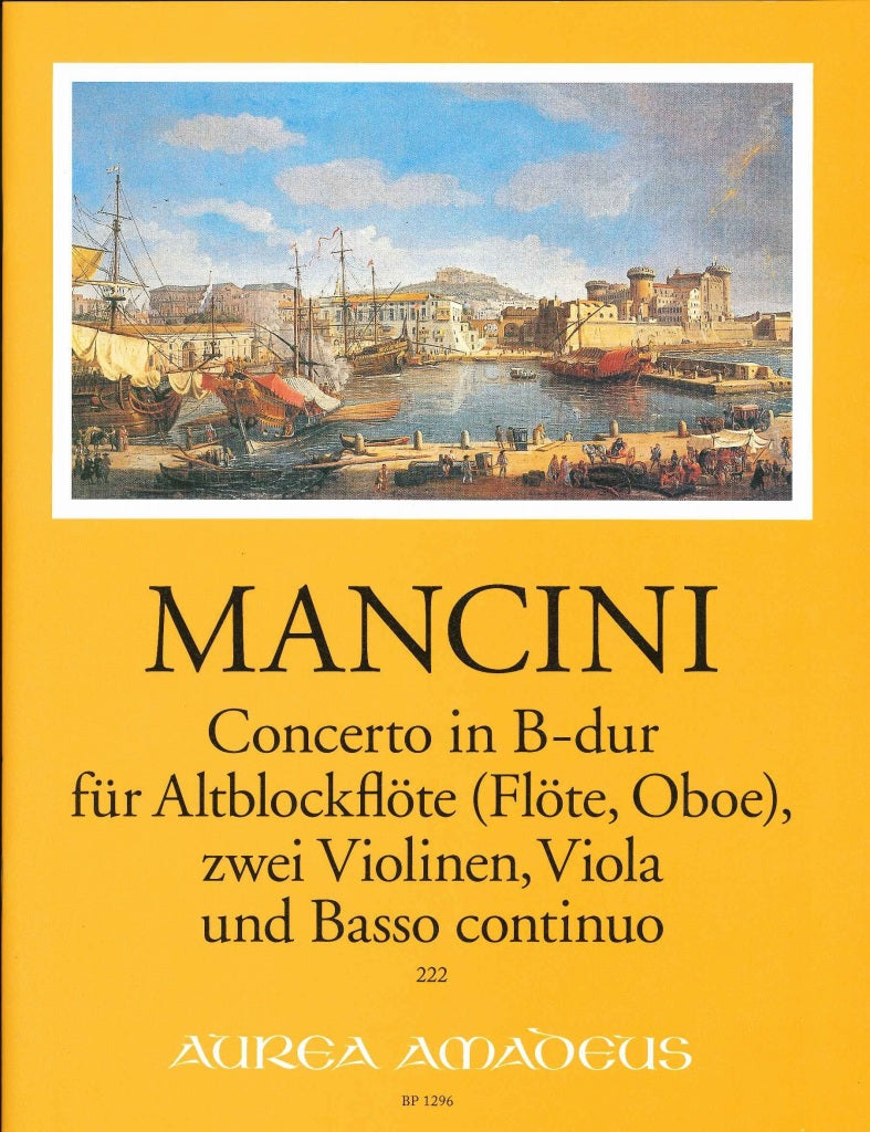 Mancini, Concerto in Bb (Rec,Str,Bc) (Amadeus Verlag)