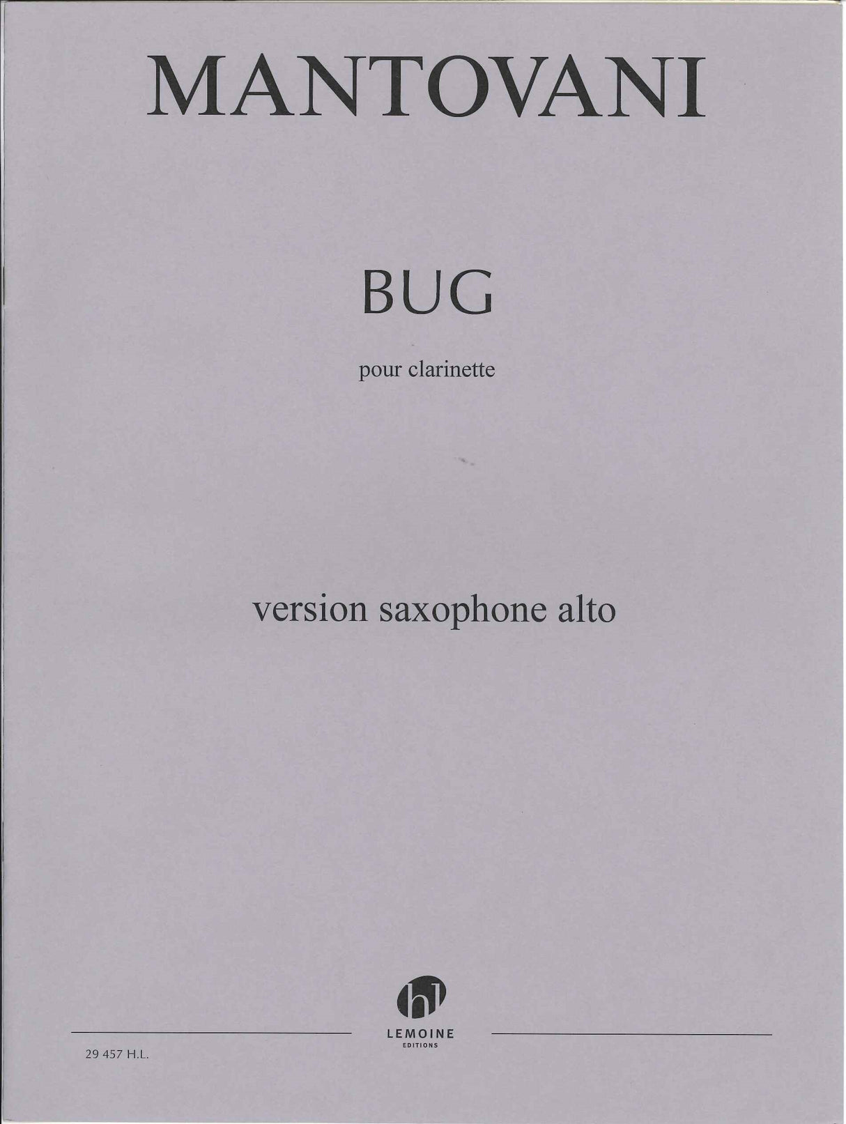Mantovani, Bug (ASax Solo) (Lemoine)