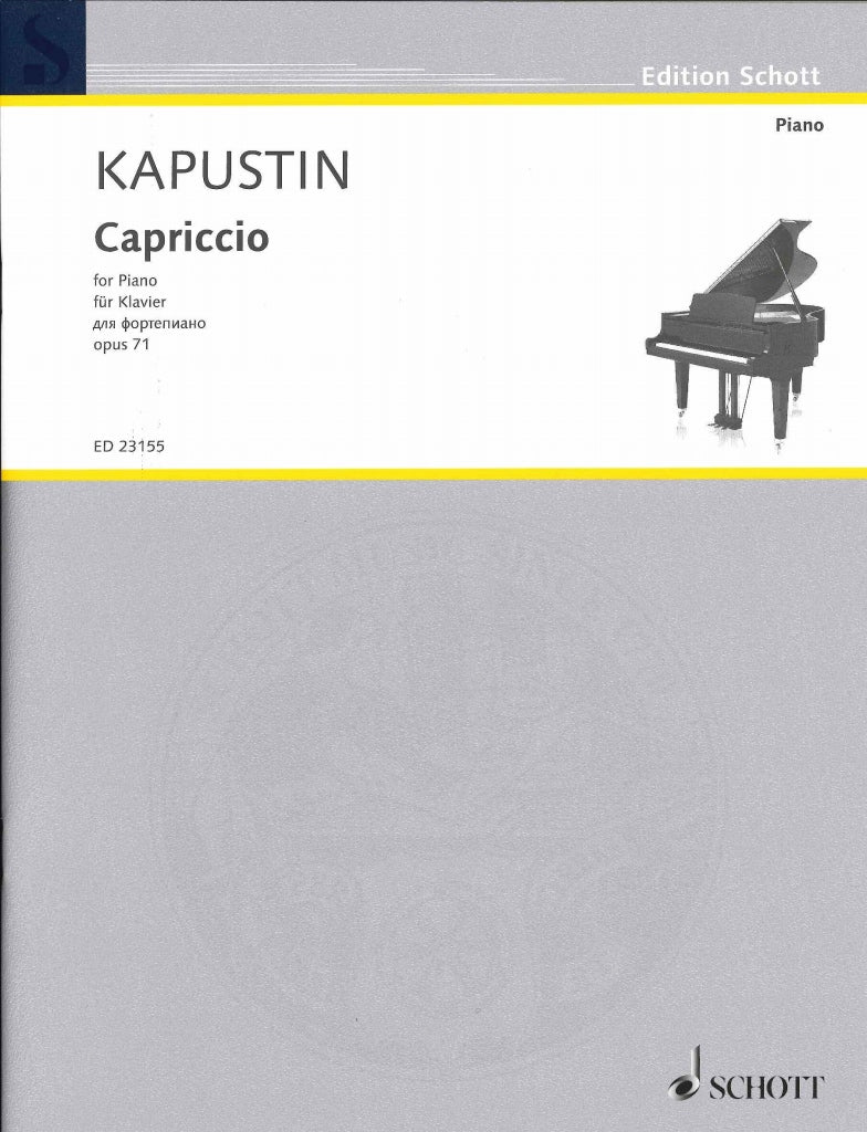 Kapustin, Capriccio op. 71 (1992) (Schott)