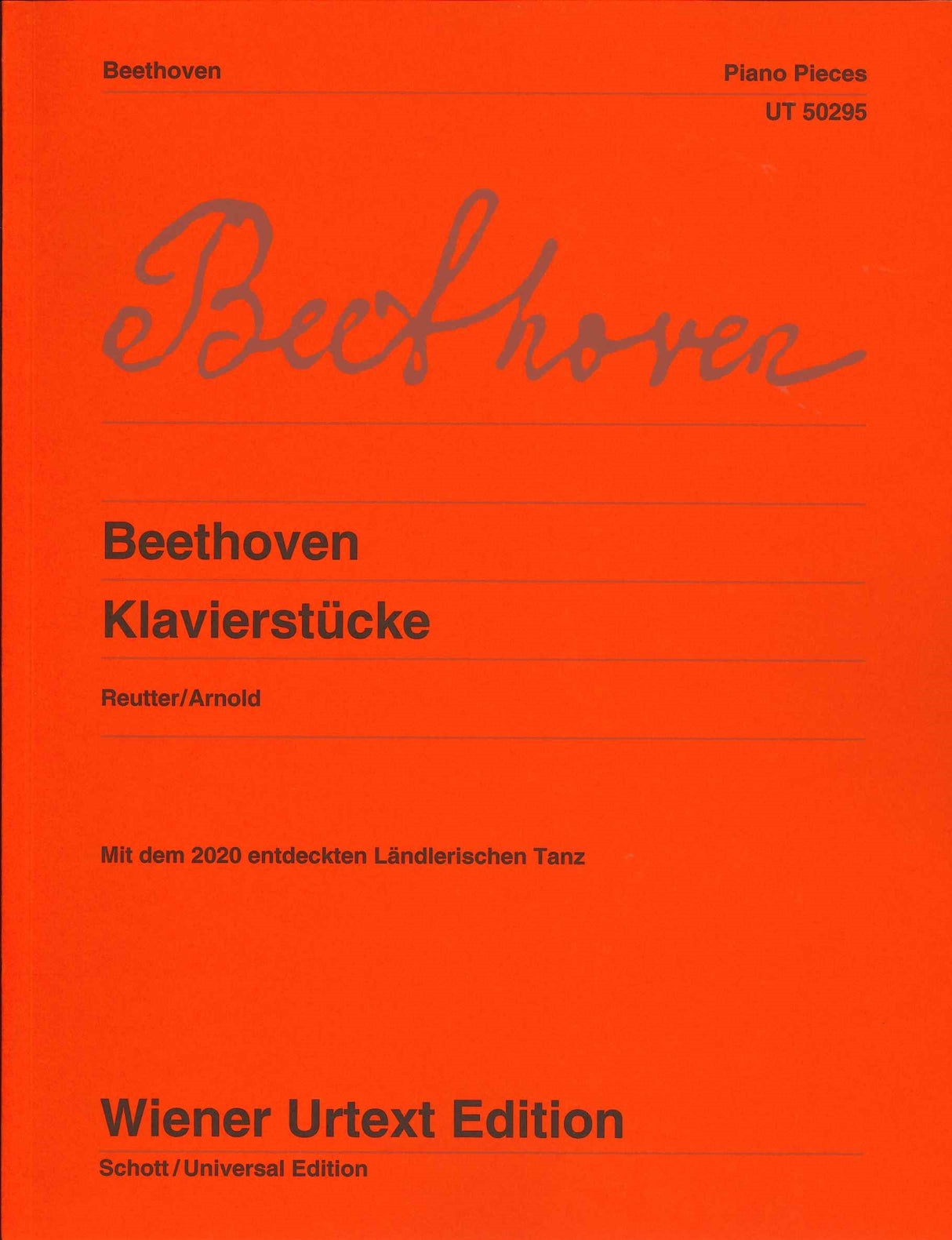 Beethoven, Piano Pieces (Reutter) (Wiener Urtext Edition)