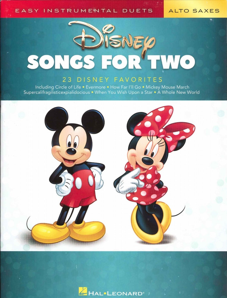 Disney Songs for Two (AA Sax) (Hal Leonard)