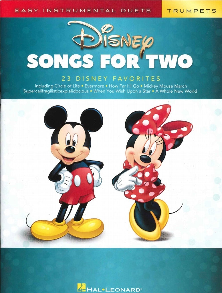 Disney Songs for Two (2Trp) (Hal Leonard)