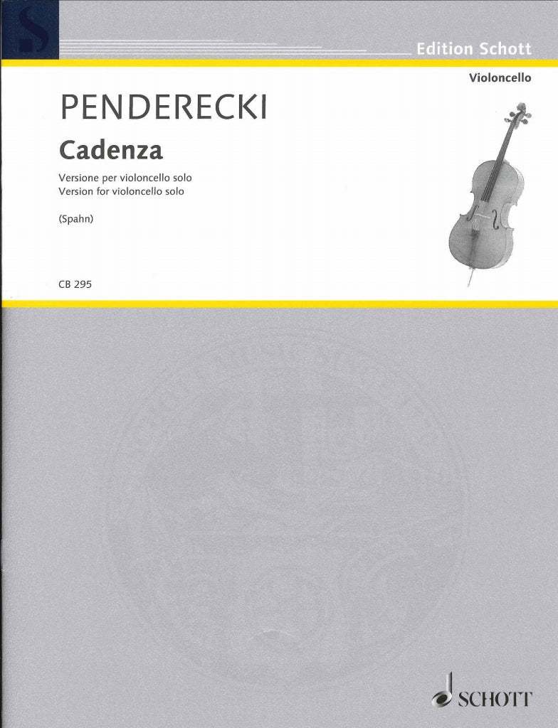 Penderecki, Cadenza (Vc Solo) (Schott)