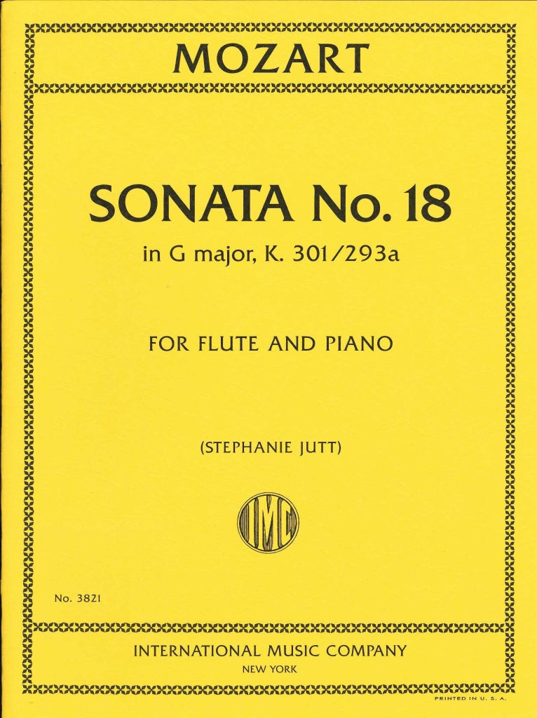 Mozart, Sonata KV 301(293a) in G (Fl,Pf) (IMC)
