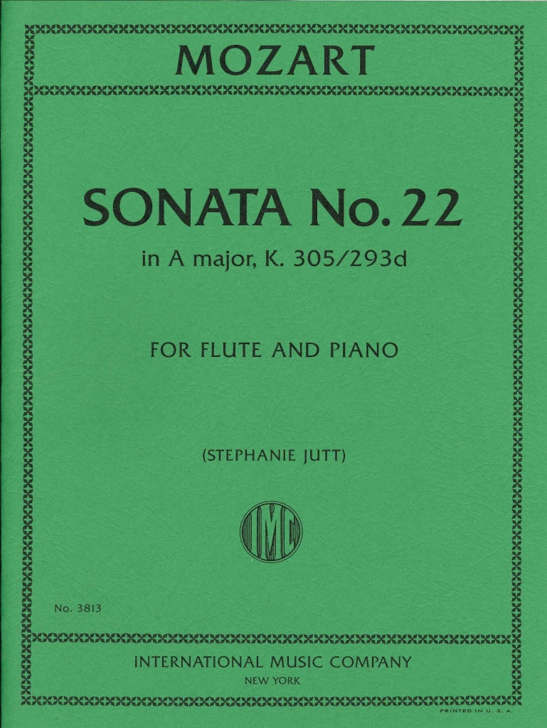 Mozart, Sonata KV 305(293d) in A (Fl,Pf) (IMC)