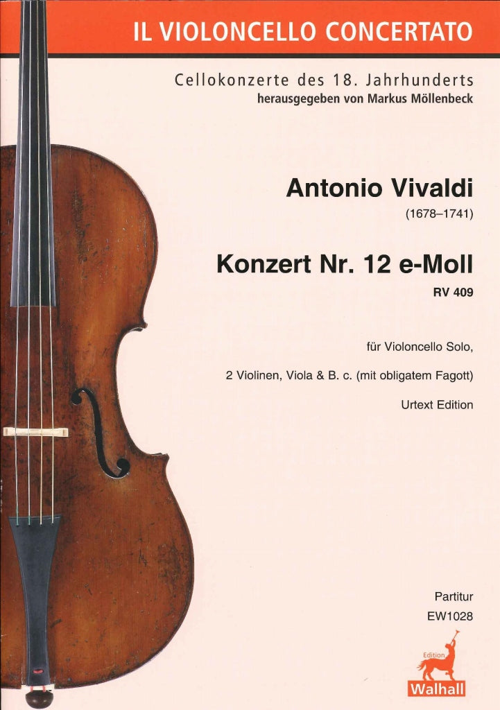 Vivaldi, Concerto in e RV 409 Score (Walhall)