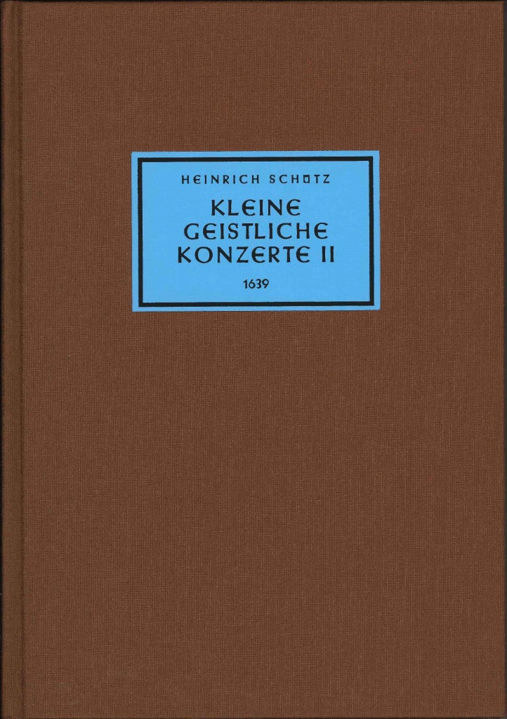 Schutz, Kleine geistliche Konzerte I (Barenreiter)