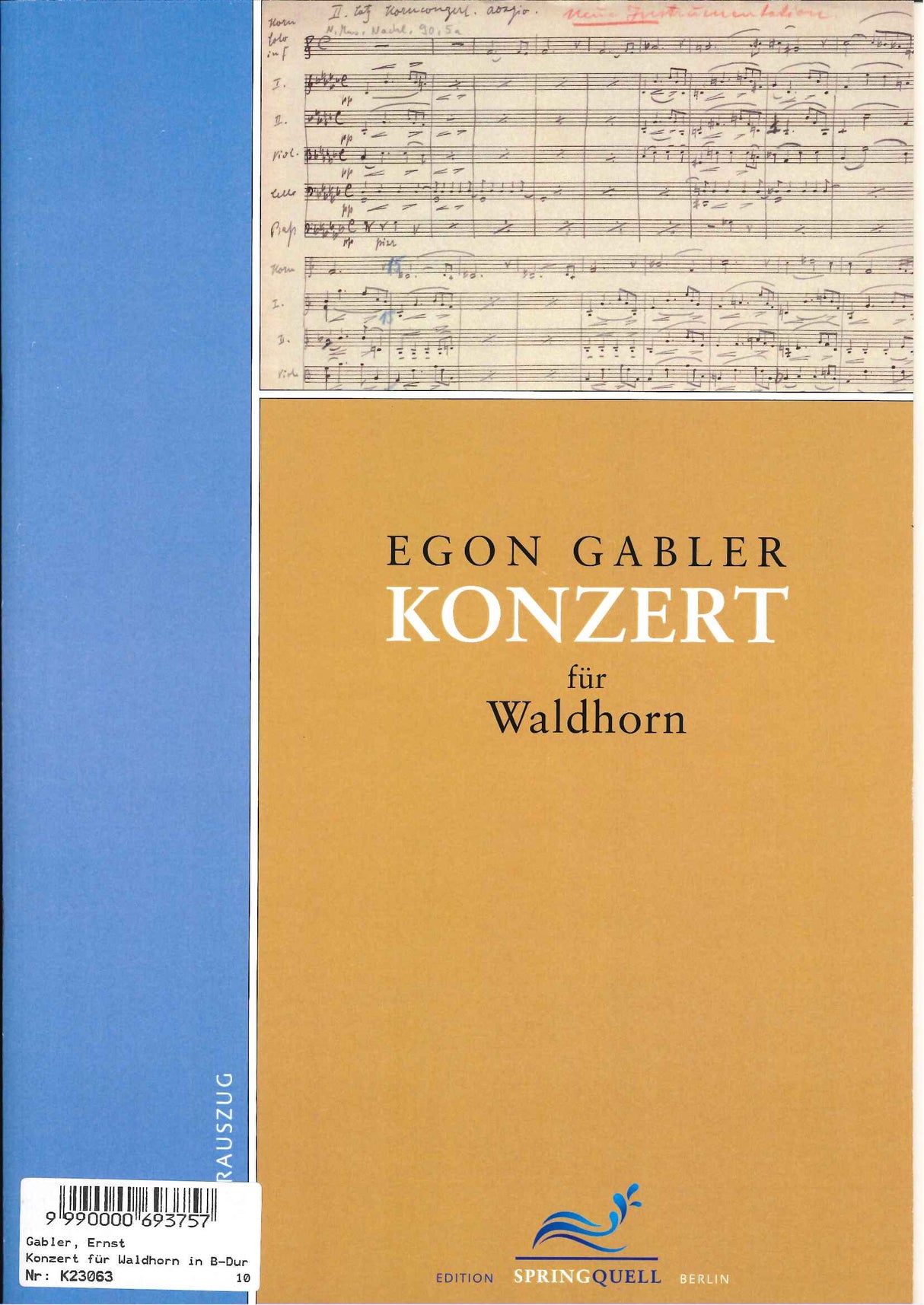 Gabler, Concerto (Springquell)