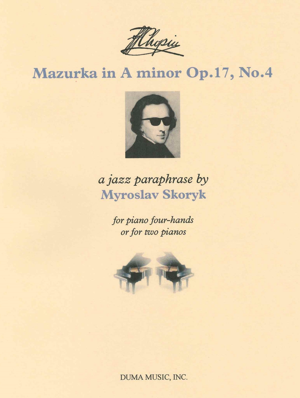 Chopin/Skoryk, Mazurka op. 17/4 Jazz Par (Duma Music)
