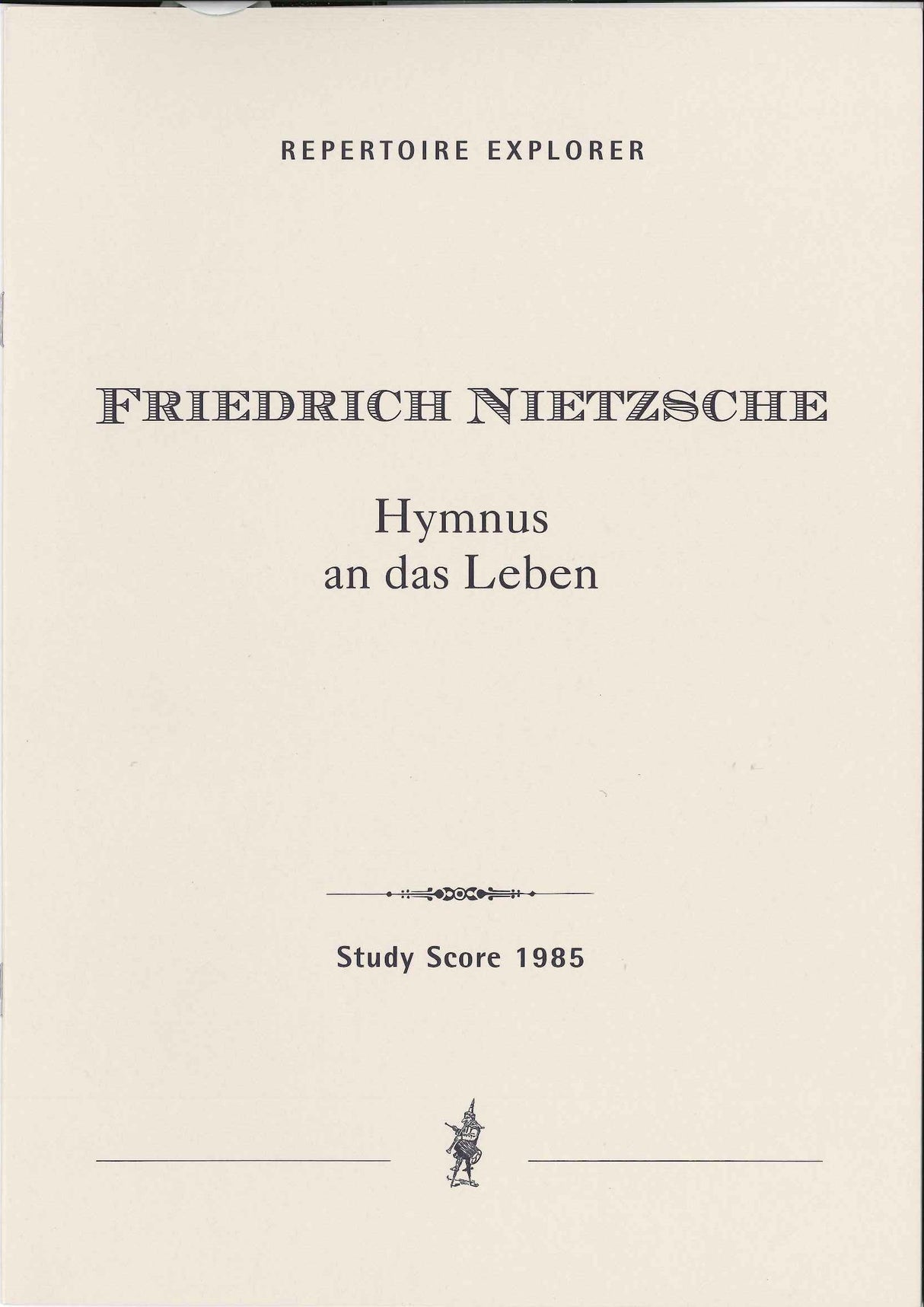 Nietzsche, Hymnus an das Leben (Hoflich)