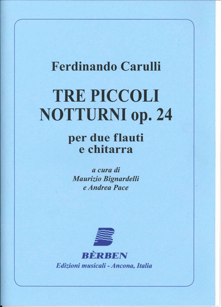 Carulli, 3 Piccoli Notturni (2Fl,Guit) (Berben)