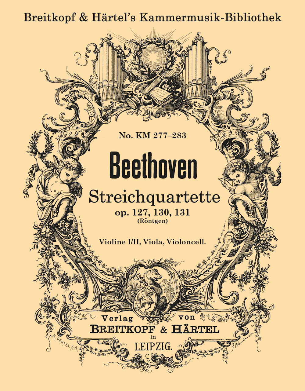 Beethoven, String Quartets op. 127-131 (Breitkopf)
