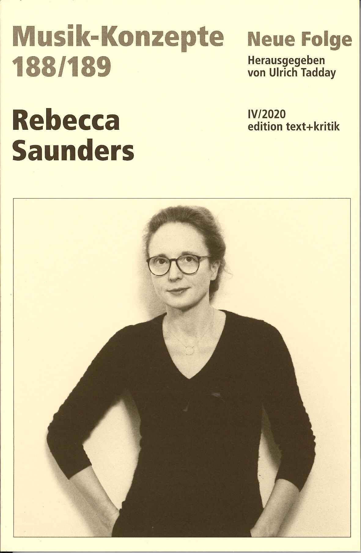 Tadday, Rebecca Saunders (Text + Kritik)