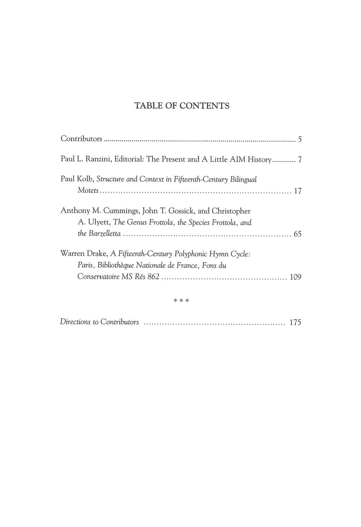 Musica Disciplina, Vol.61 (2018) (American Institute of Musicology)