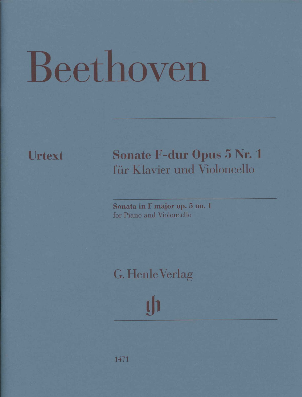 Beethoven, Sonata op. 5/1 in F (Henle)