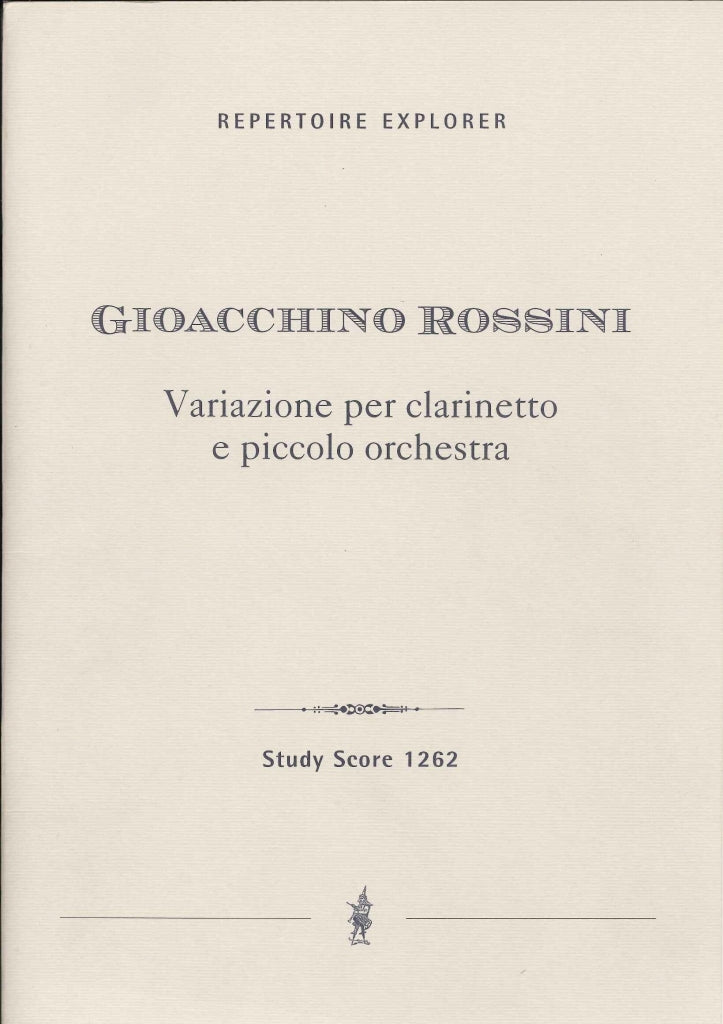 Rossini, Variazioni per clar & orch. (Hoflich)