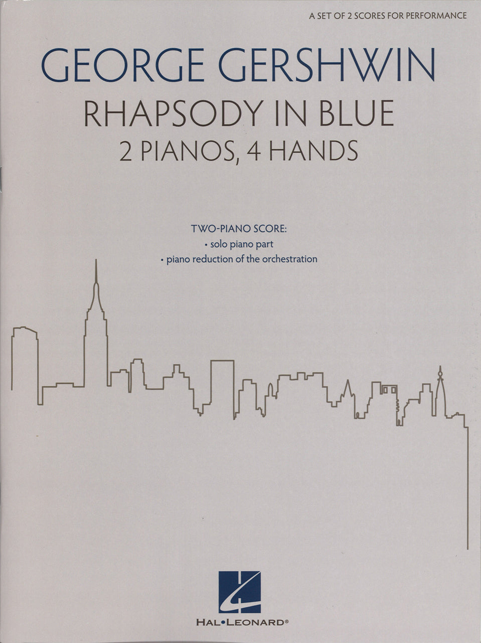 Gershwin, Rhapsody in Blue: 2-Piano Red. (Hal Leonard)