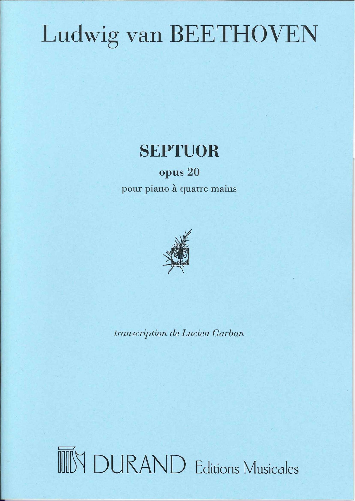 Beethoven, Septet op. 20 (Garban) (Durand)