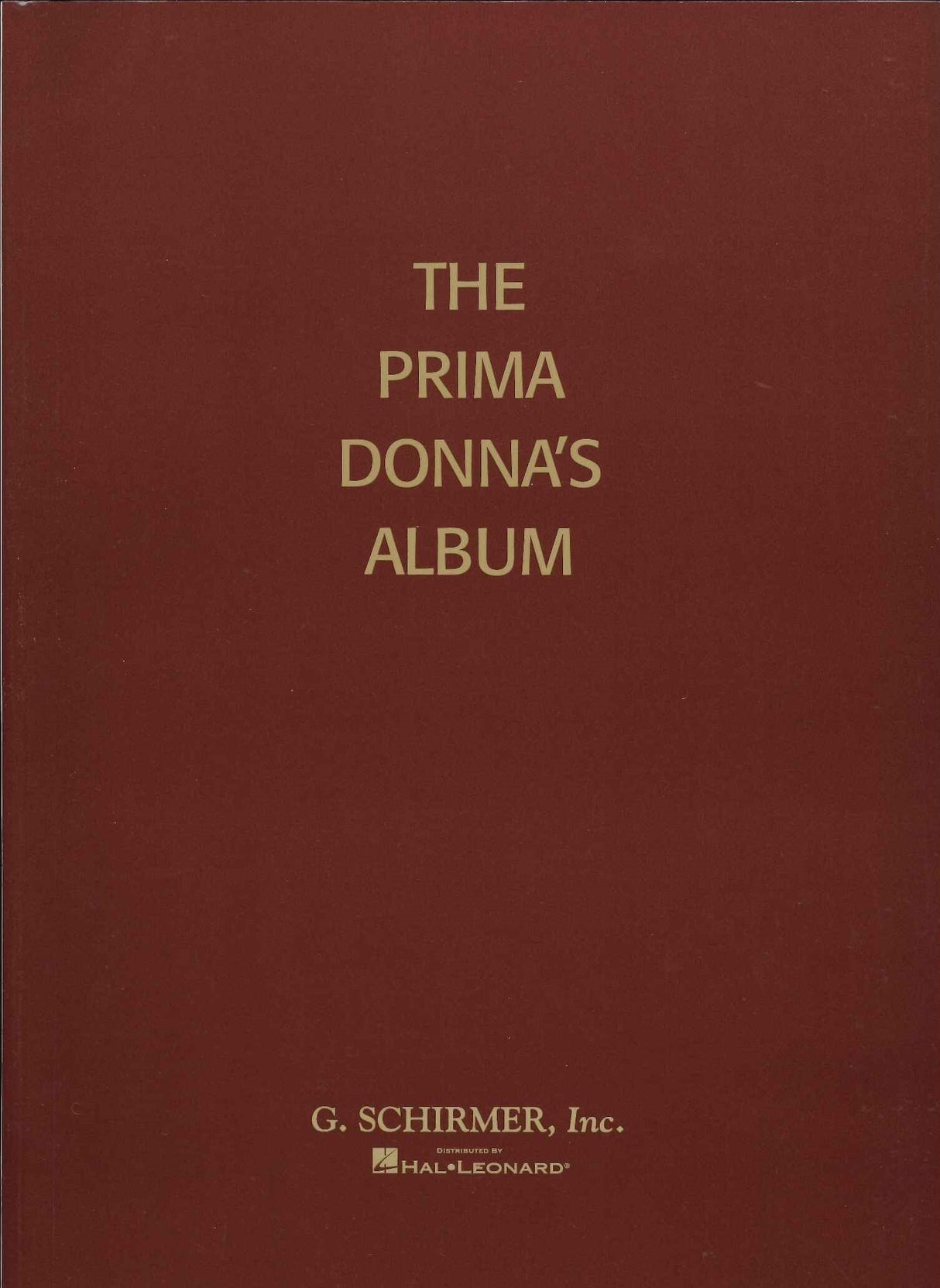 Prima Donna's Album: 42 Arias (Soprano) (G.Schirmer)