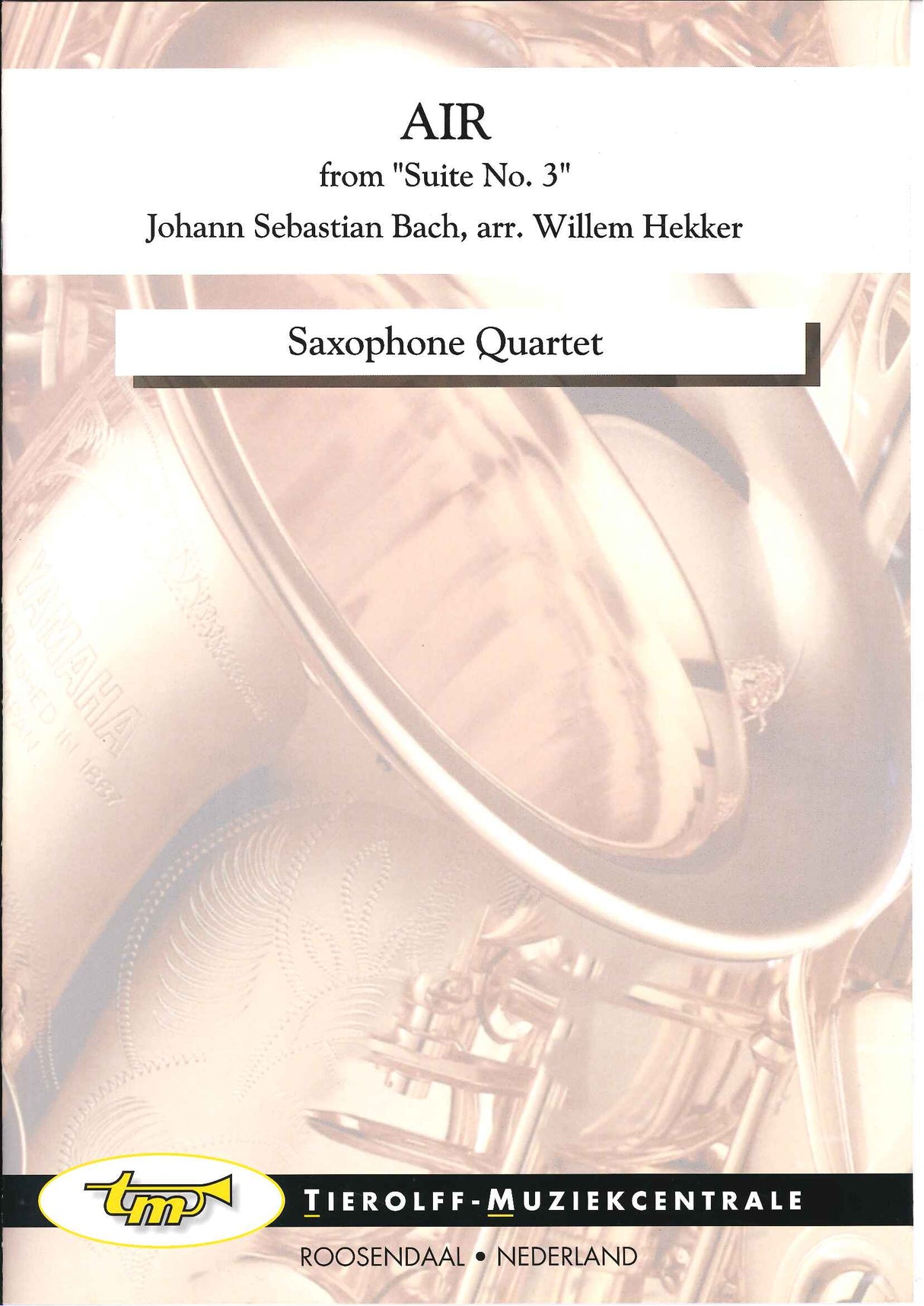 Bach, Air from Suite No. 3 (Sax Quartet) (Tierolff)