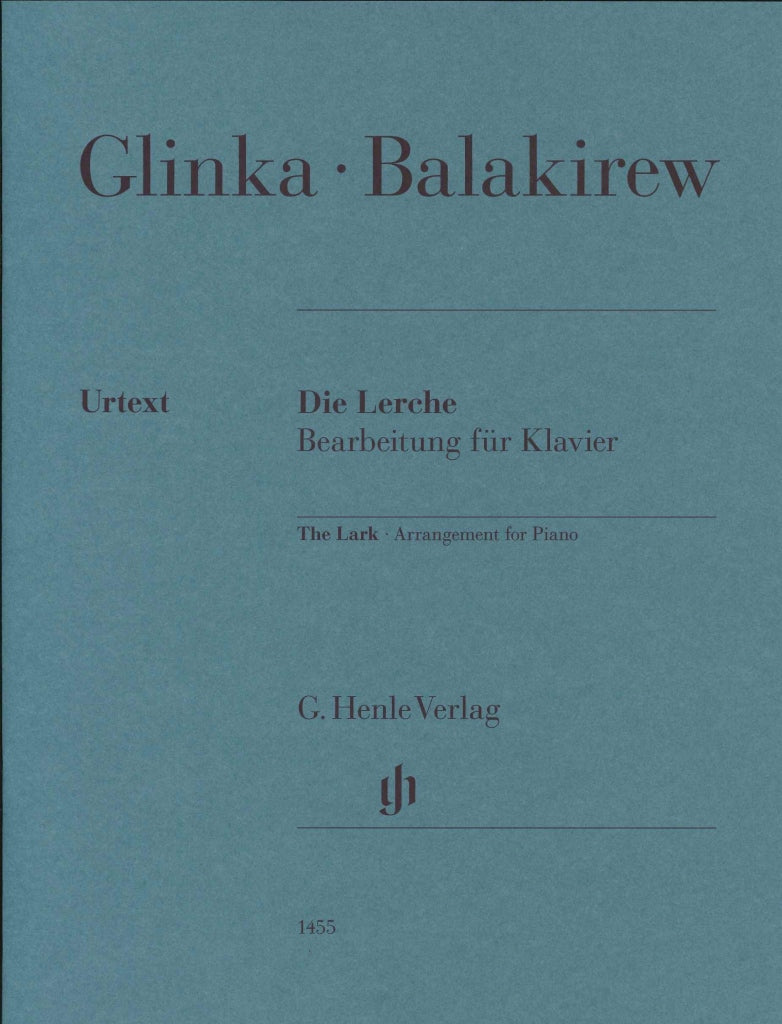 Glinka/Balakirev, Lark (fing. Kissin) (Henle)