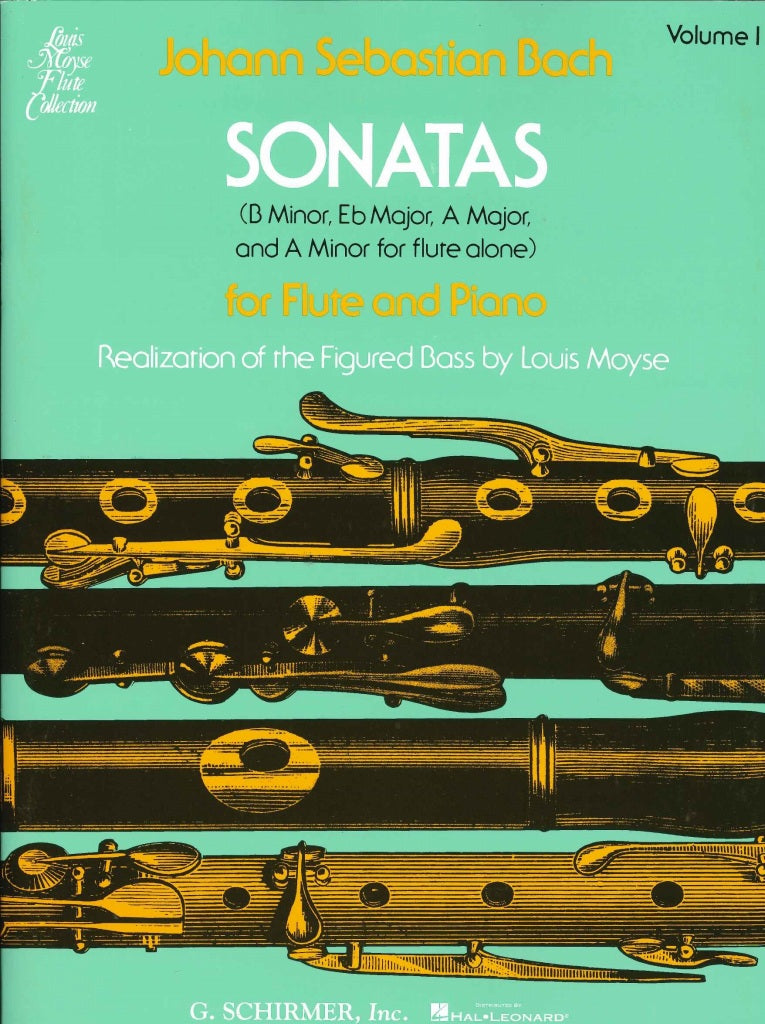 Bach, Sonatas 1: BWV 1030-1032, 1013 (G.Schirmer)