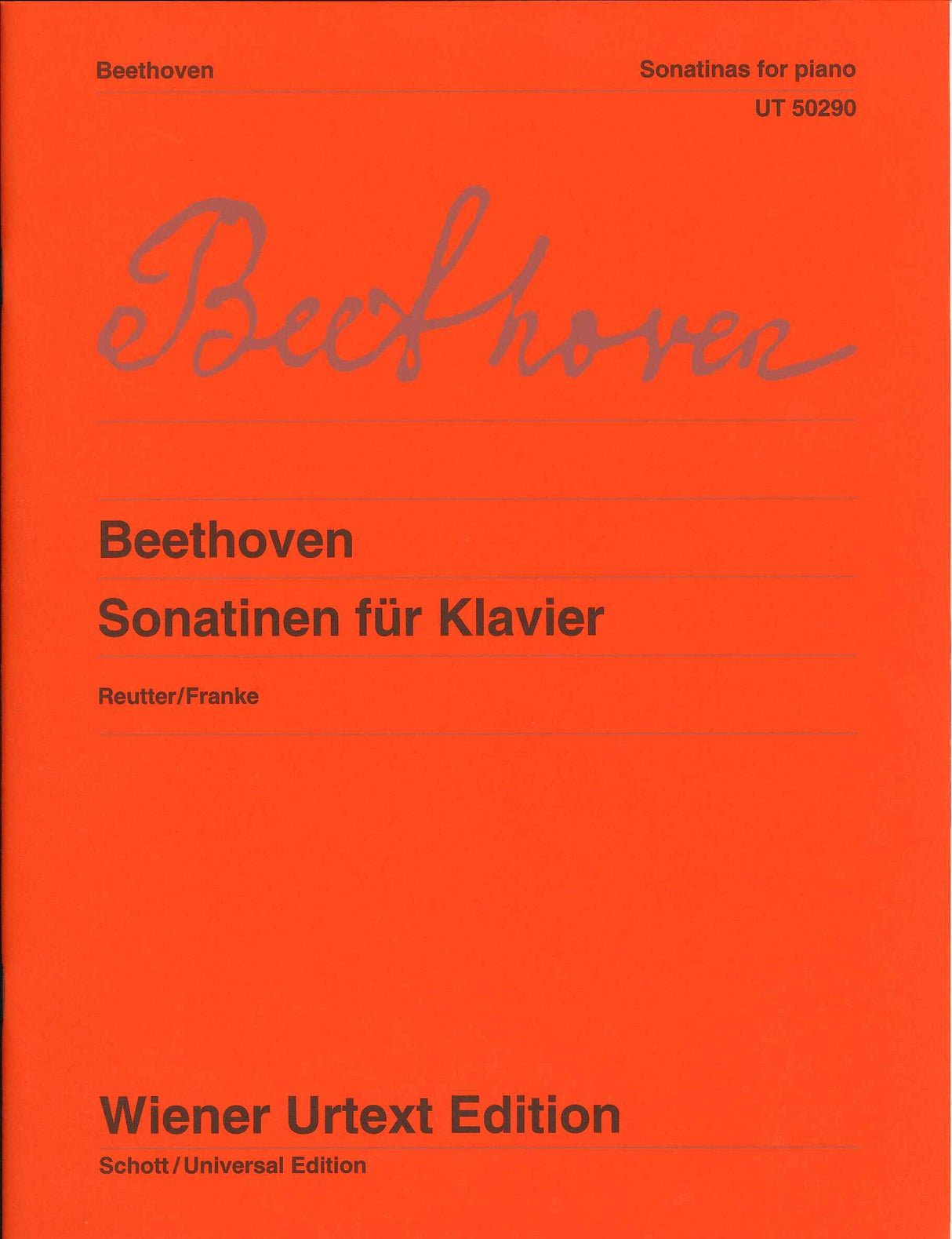 Beethoven, Sonatinen WoO 50, Anh. 5/1, 2 (Wiener Urtext Edition)