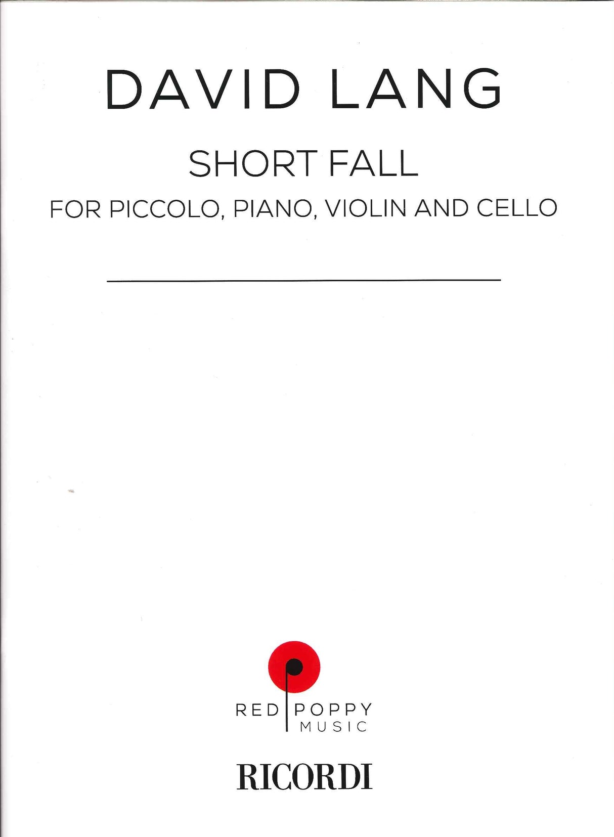 Lang, Short Fall (Red Poppy)