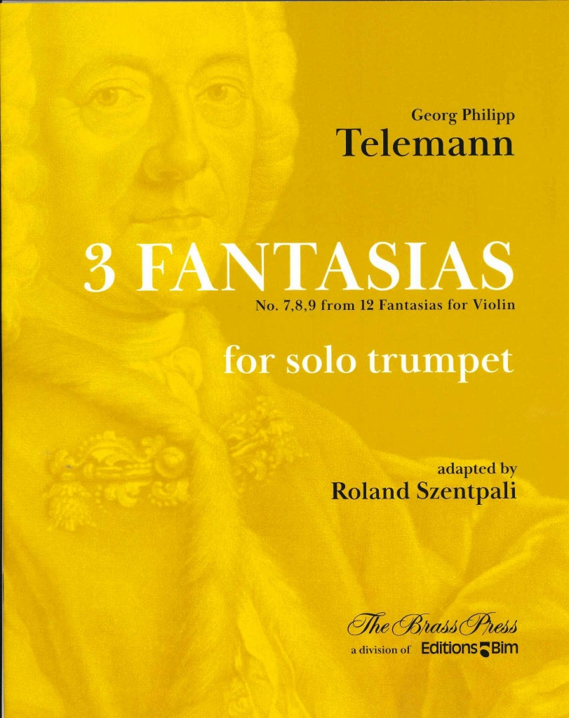 Telemann, 3 Fantasias (Trp Solo) (Brass Press/Bim)