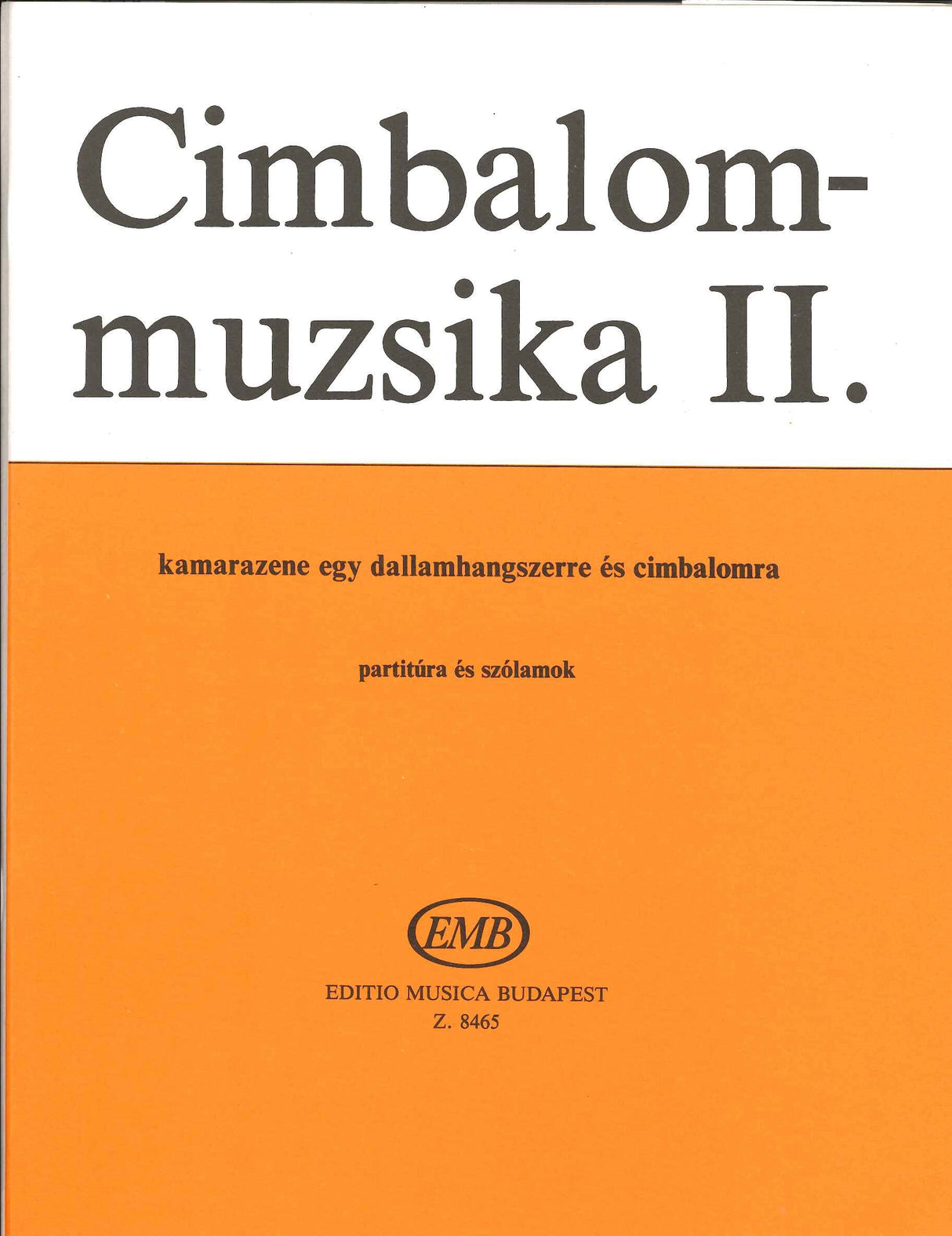 Music for Cimbalom 2 (Editio Musica Budapest)