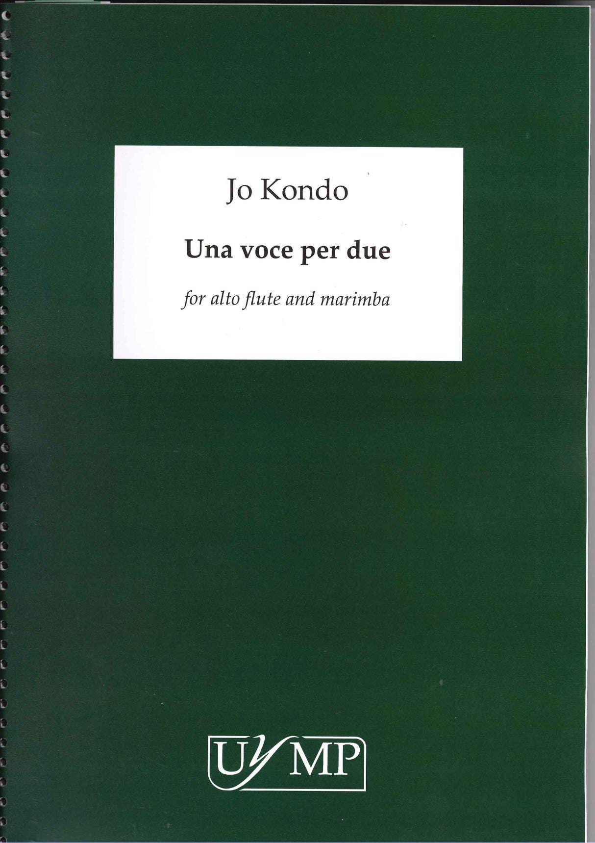 Kondo, Una Voce per due (AFl,Mar) (York Music Press, University of)