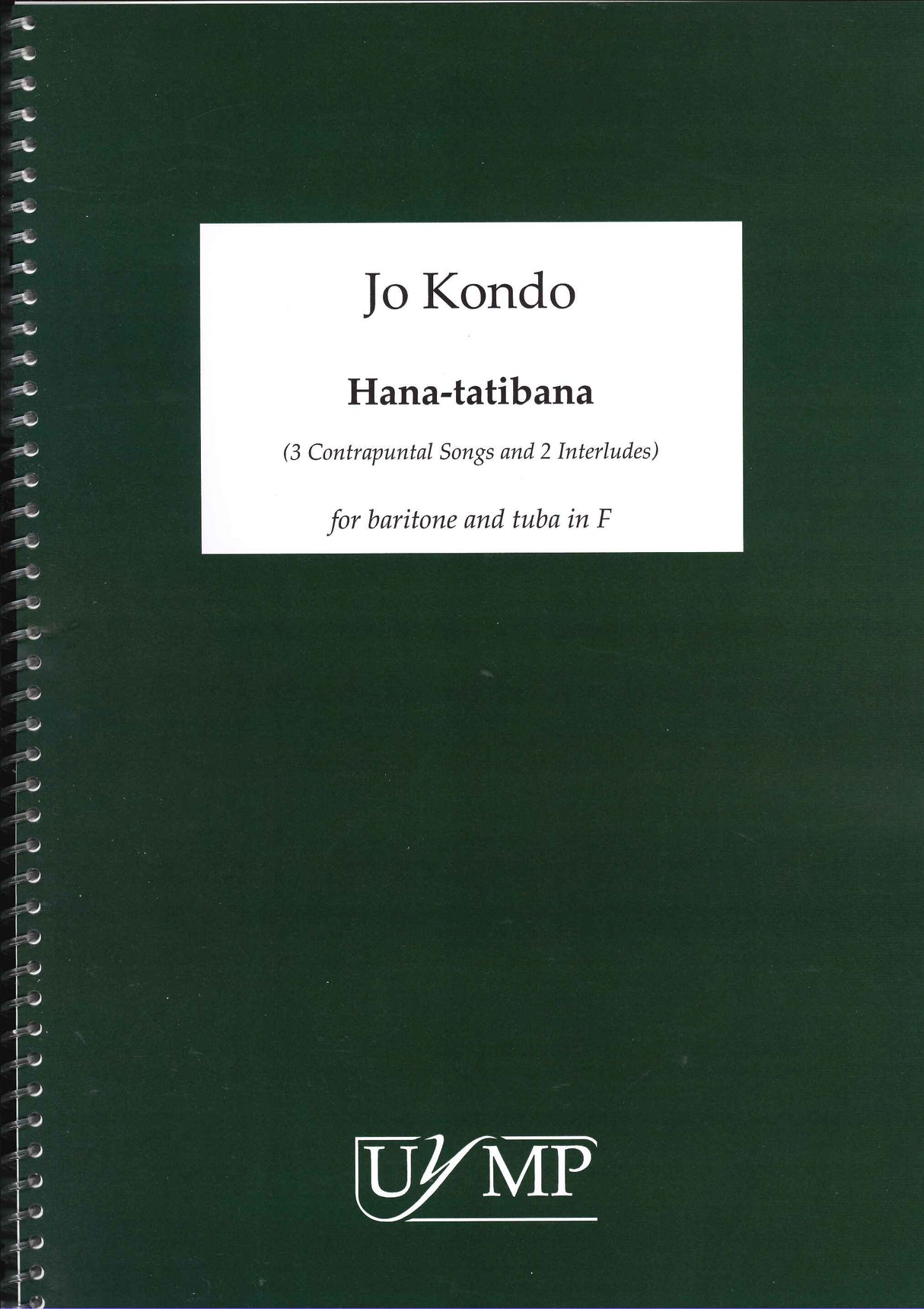 Kondo, Hana-tatibana (Bar Voice,Tba) (York Music Press, University of)