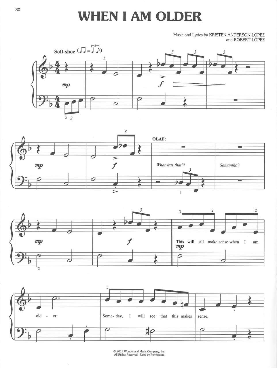 Frozen II: Big-Note Piano Songbook (Hal Leonard)