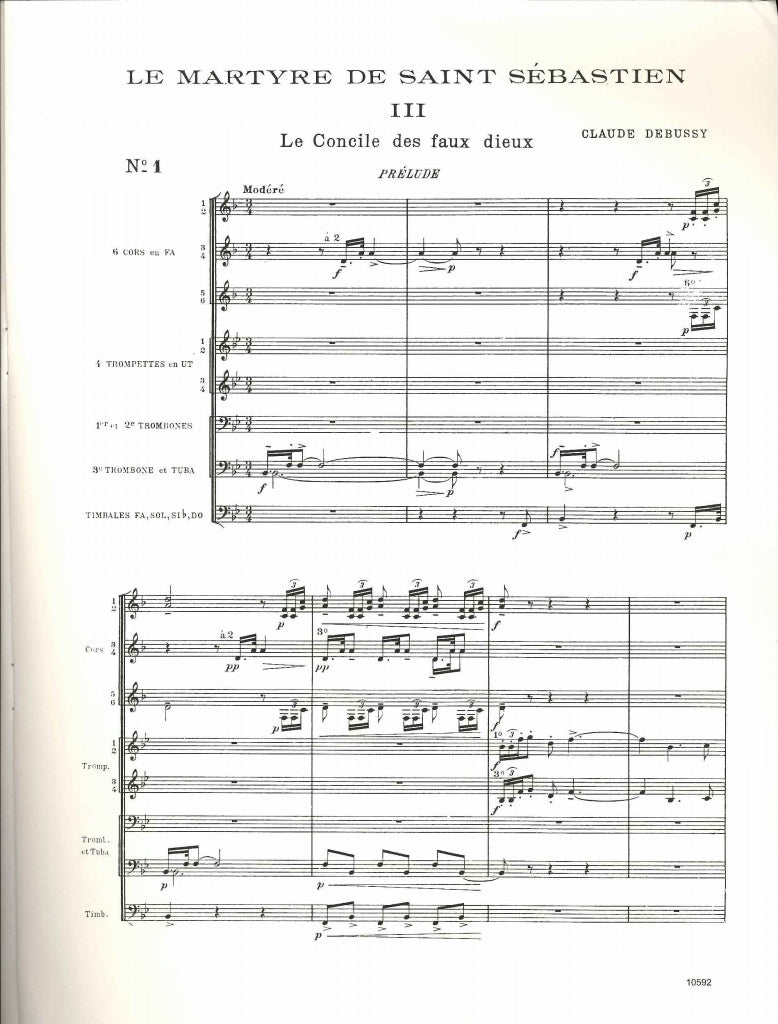Debussy, Martyre... Fanfares (Set) (Luck's Music)