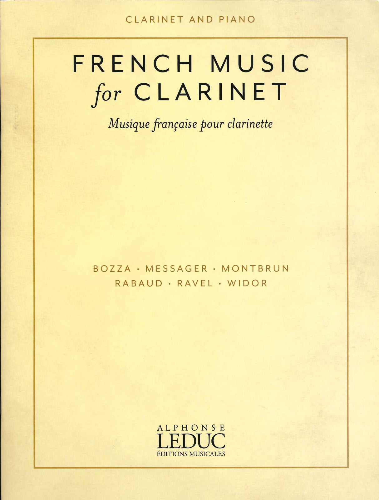 French Music for Clarinet (Leduc/Hal Leonard)