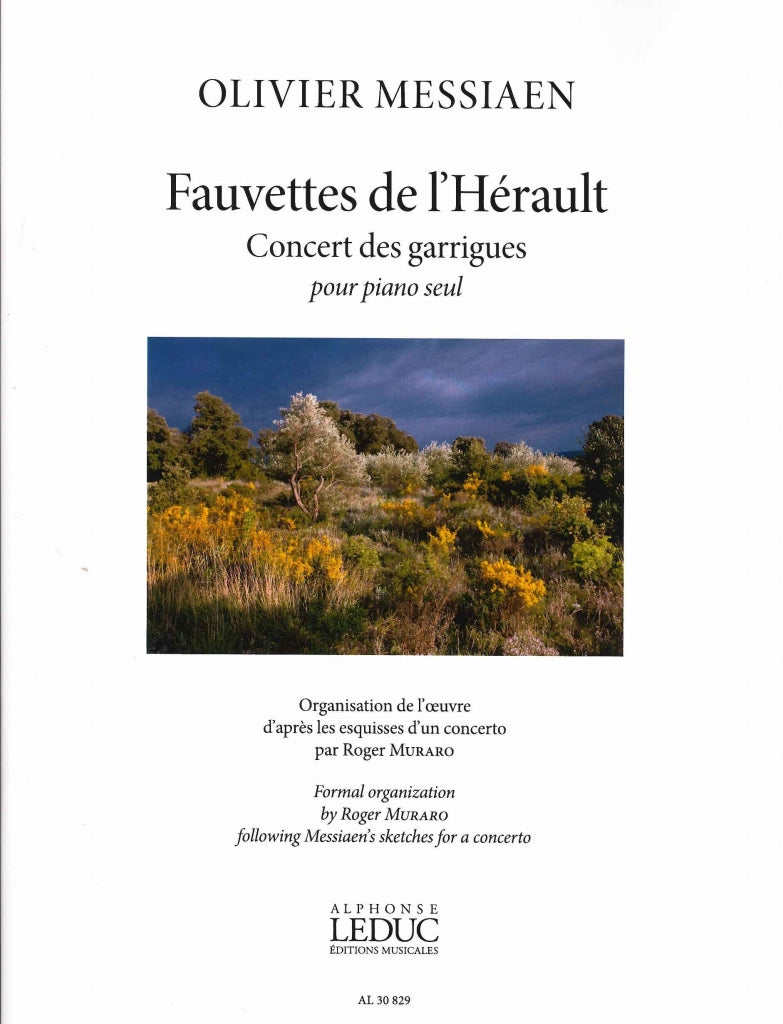 Messiaen, Fauvettes de l'Herault (Leduc)