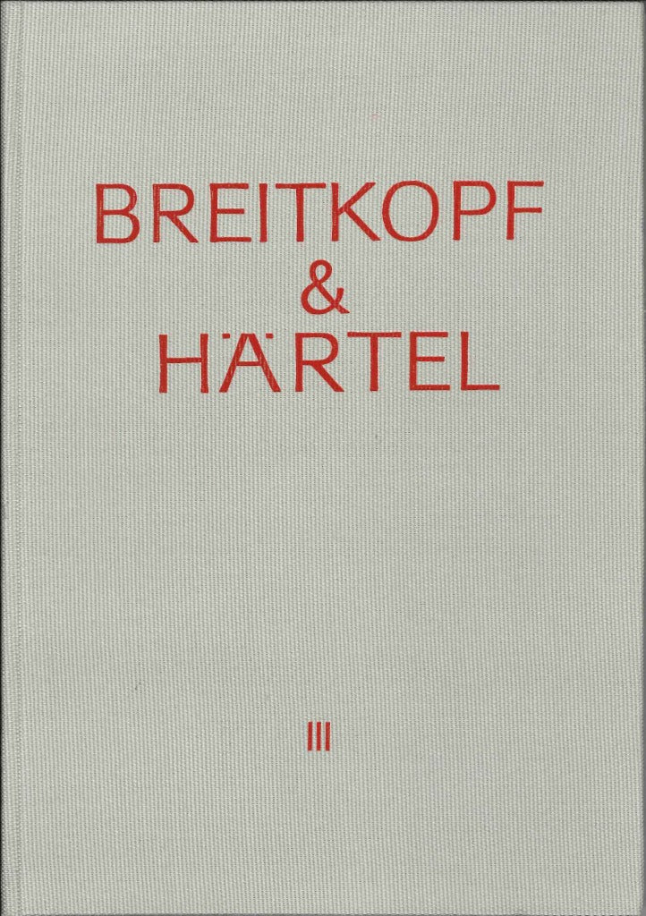 Breitkopf & Hartel: Gedenkschrift Bd 3 (Breitkopf)