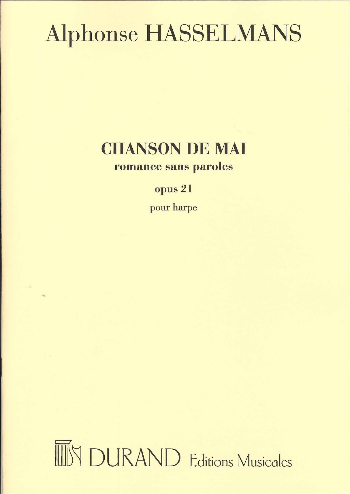 Hasselmans, Chanson de mai op. 40 (Durand)