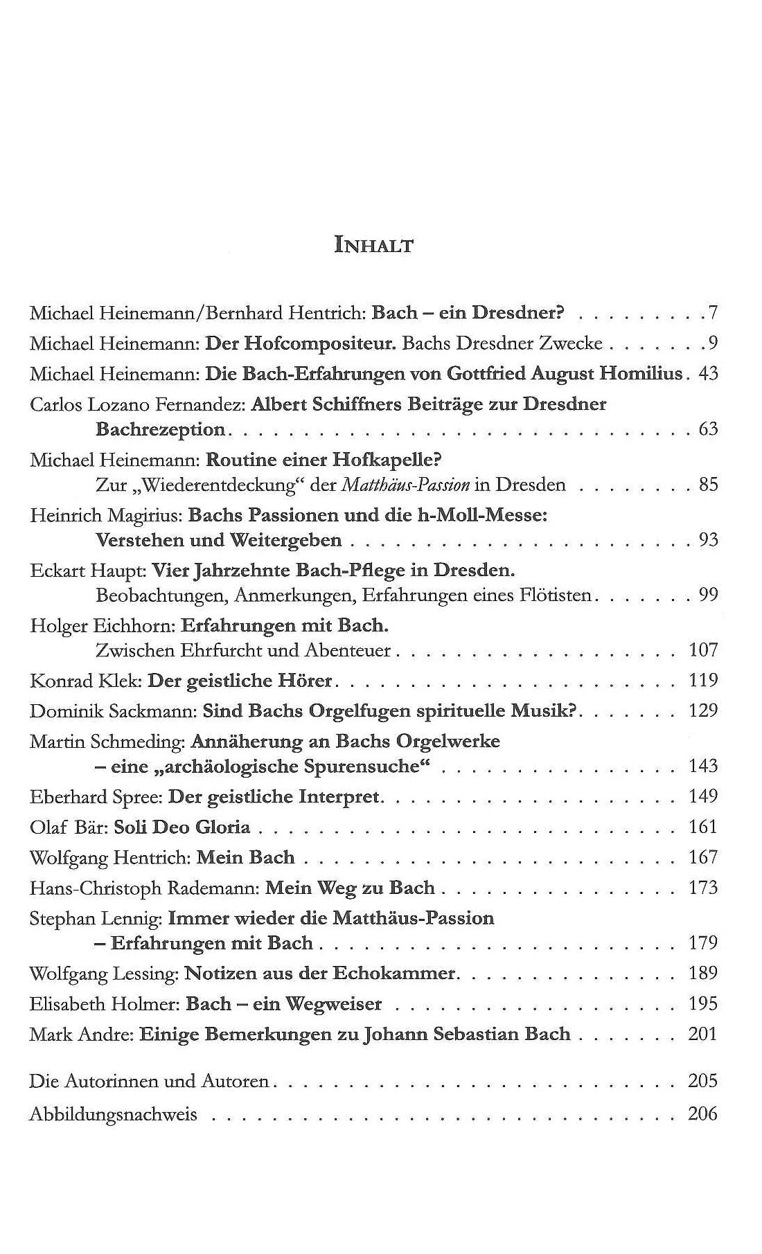 Heinemann, Erfahrungen mit Bach (Dohr)